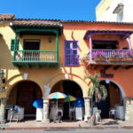 Bunte Häuser in Cartagena