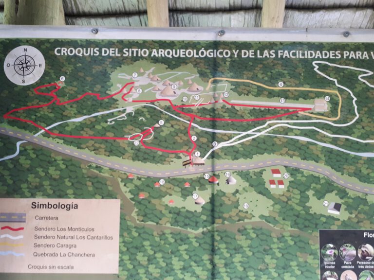 Wegekarte von Guayabo