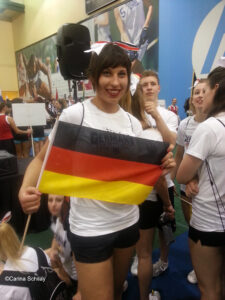 Carina mit deutscher Flagge
